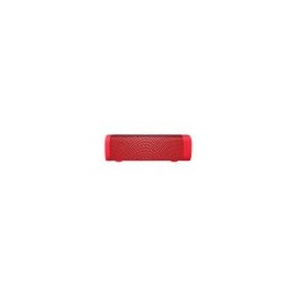 Bocina Bluetooth* mini SoundBar con acabado textil rojo