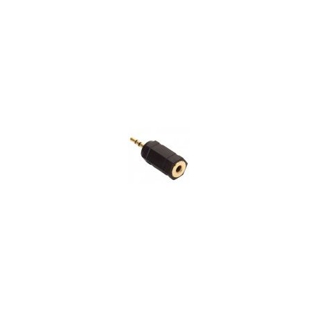 Adaptador elite de plug 2,5 mm a jack 3,5 mm, estéreo