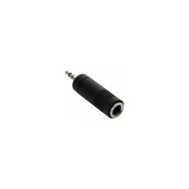 Adaptador de plug 3,5 mm a jack 6,3 mm, estéreo