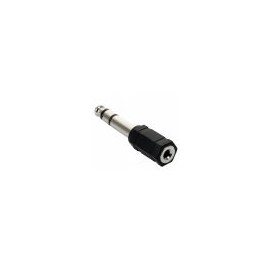 Adaptador de plug 6,3 mm a jack 3,5 mm, estéreo