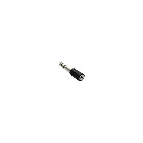 Adaptador de plug 6,3 mm a jack 3,5 mm, estéreo