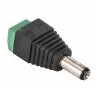 Adaptador plug invertido 2.1 mm a 2 terminales atornillables