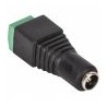 Adaptador jack invertido 2.1 mm a 2 terminales atornillables