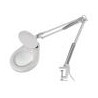 Lámpara LED con lupa (5x) y brazo articulado, blanca