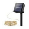 Serie LED decorativa con panel solar y batería recargable, para exterior