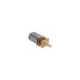 Motor reductor metálico con eje tipo D, 6 Vcc