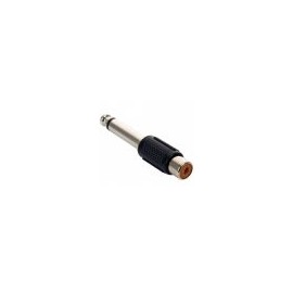 Adaptador de plug 6,3 mm a jack RCA, monoaural