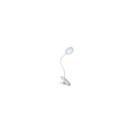 Lámpara LED de luz fría, neutra o cálida, con cuello flexible, pinza y batería recargable