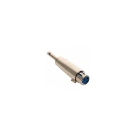 Adaptador de plug 6,3 mm a jack Cannon, monoaural