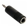 Adaptador de plug 3,5 mm a jack 6,3 mm, estéreo