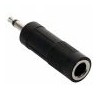 Adaptador de plug 3,5 mm a jack 6,3 mm, monoaural
