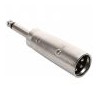 Adaptador de plug 6,3 mm a plug Cannon, monoaural