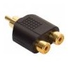 Adaptador elite de plug RCA a 2 jacks RCA