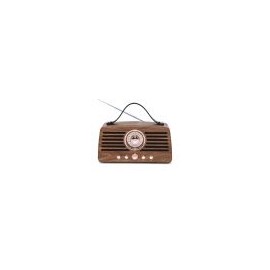 Bocina Bluetooth retro con radio FM y reproductor USB/microSD