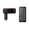 Transmisor FM Bluetooth* con cargador USB y reproductor MP3