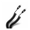 Cable auxiliar plug a plug 3,5 mm de 2,1 m, espiral